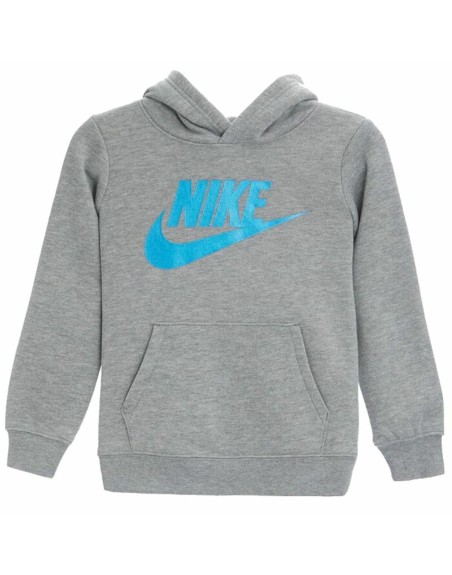 Children’s Sweatshirt without Hood Nike Metallic HBR Gifting Grey
