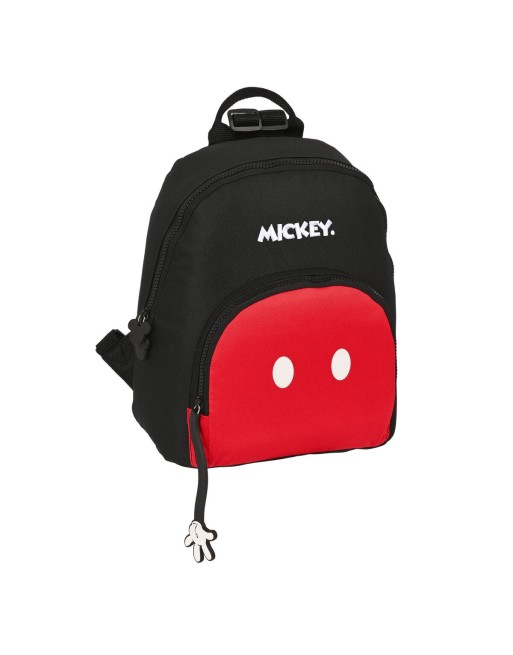 Lässiger Rucksack Mickey Mouse Clubhouse Mickey mood Rot Schwarz 13 L