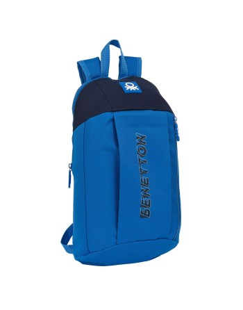 Mochila Casual Benetton Deep water Azul 10 L
