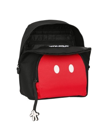 Mochila Casual Mickey Mouse Clubhouse Mickey mood Rojo Negro 13 L