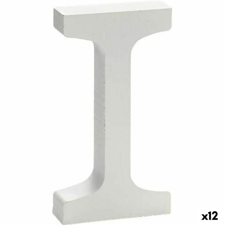 Decorazione da Parete Lettera I (1,8 x 21 x 17 cm) (12 Unità)
