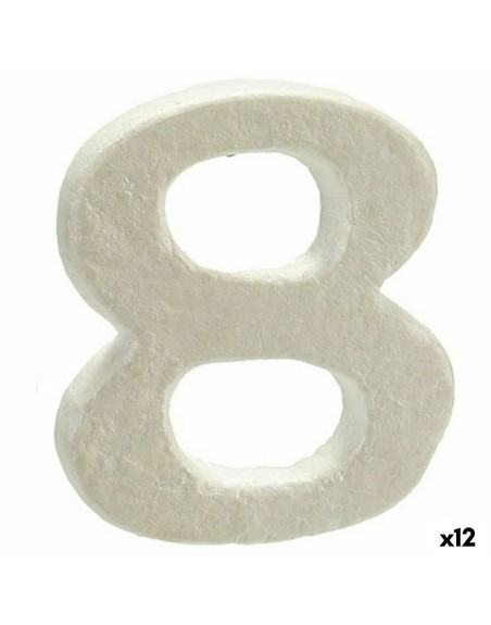 Numeri Numeri 8 polistirene 2 x 15 x 10 cm (12 Unità)