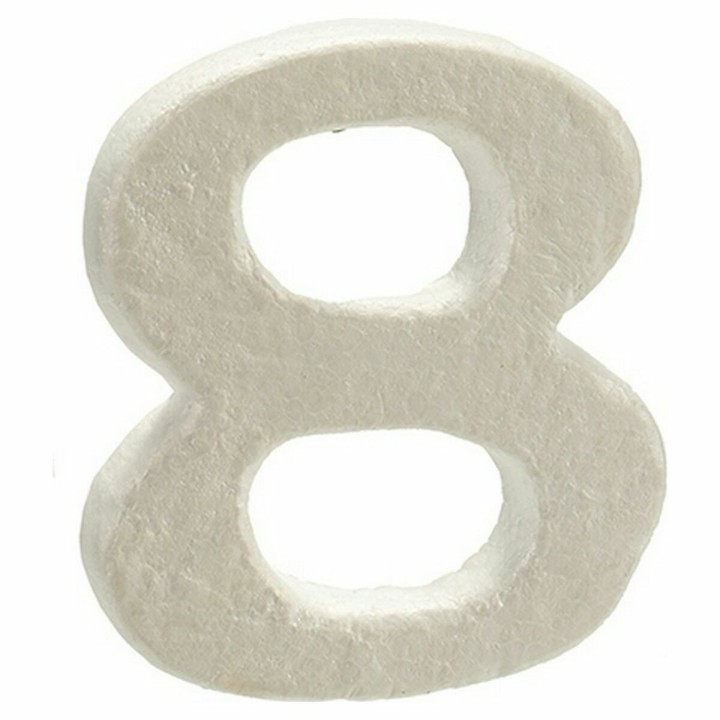 Numeri Numeri 8 polistirene 2 x 15 x 10 cm (12 Unità)