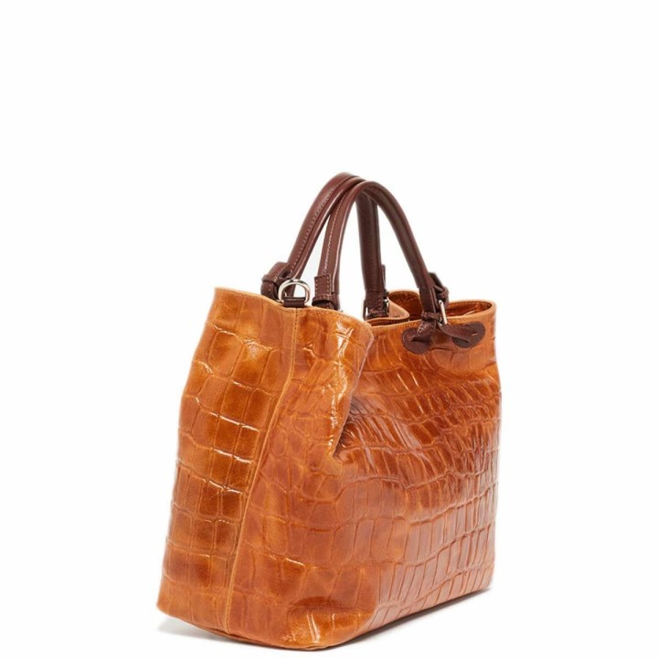 Borsa Donna Ábaco AS221LIVIAU006 Marrone 39 x 32 x 14 cm