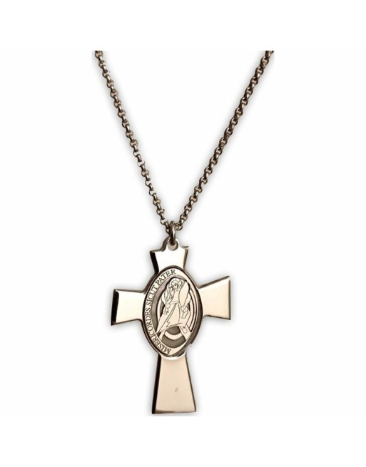 Unisex Necklace Amen CROCE GESU MADRE PERLA