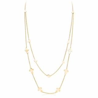 Collar Mujer Amen CROCI CUORI DOPPIA
