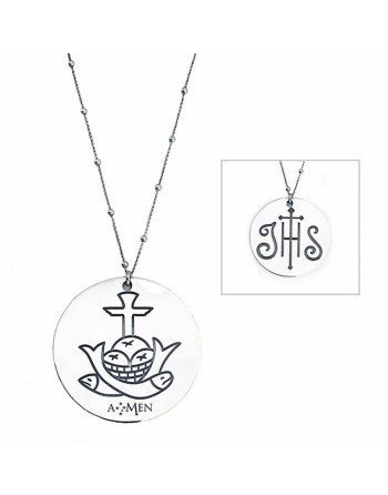 Collar Mujer Amen IHS - PANI&PESCI GRANDE 55MM