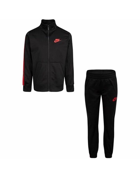 Kinder-Trainingsanzug Nike Tricot Logo Schwarz