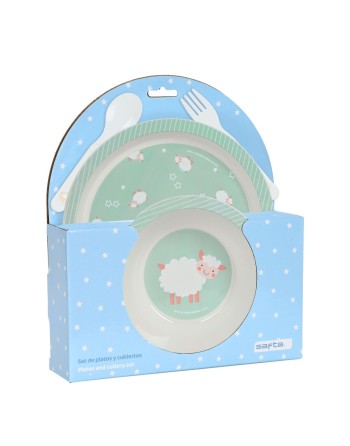 Children’s Dinner Set Safta Ovejita Polyurethane (4 Pieces)