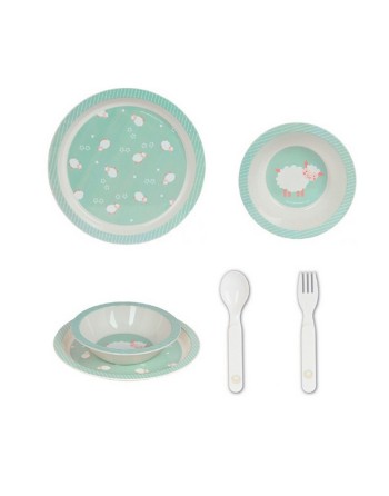 Ensemble Vaisselle pour Enfants Safta Ovejita Polyuréthane (4 Pièces)