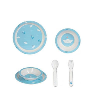 Ensemble Vaisselle pour Enfants Safta Ship Polyuréthane (4 Pièces)