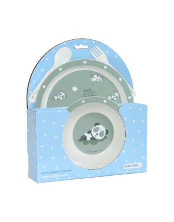 Ensemble Vaisselle pour Enfants Safta Dormilon Polyuréthane (4 Pièces)