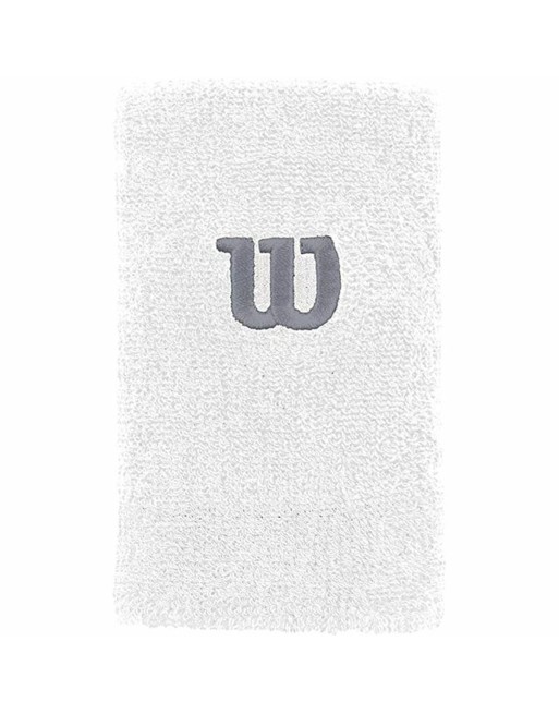 Muñequera Wilson  Extra Wide Blanco
