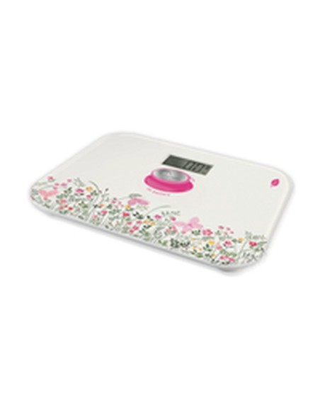Balance Numérique de Salle de Bain Little Balance Kinetic Classic Floral Multicouleur Verre trempé 180 kg