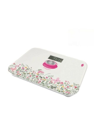Báscula Digital de Baño Little Balance Kinetic Classic Floral Multicolor Cristal Templado 180 kg