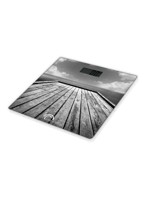 Digital badevægt Little Balance Pontoon Brun Multifarvet 180 kg 30 x 30 cm