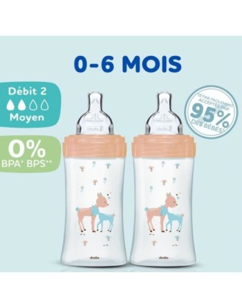 Lot de biberons Dodie 3 uds