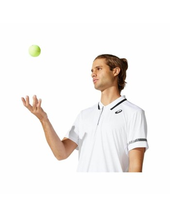 Herren Kurzarm-Poloshirt Asics Court Weiß