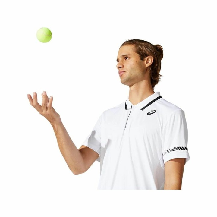 Polo a Maniche Corte Uomo Asics Court Bianco