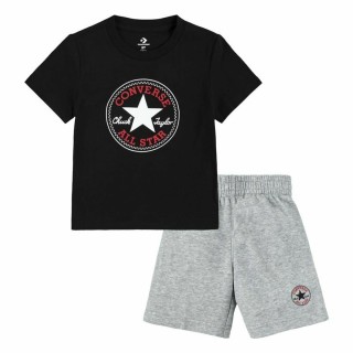 Sportstøj til Børn Converse Core Tee Ft Short Sort Grå Babyer