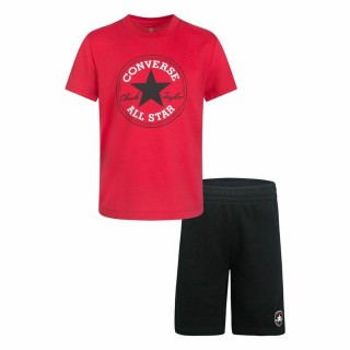 Sportstøj til Børn Converse Core Tee Ft Short Sort Magenta