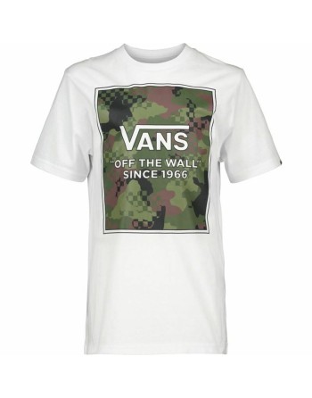 Maglia a Maniche Corte Uomo Vans Camo Check Bianco