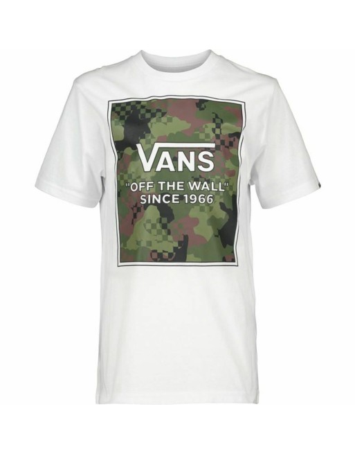 Herren Kurzarm-T-Shirt Vans Camo Check Weiß