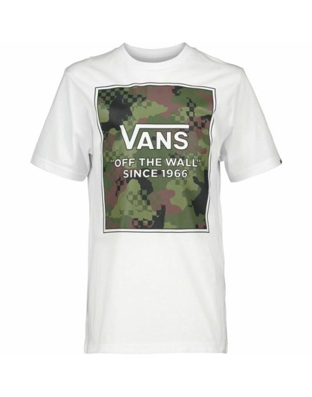 Herren Kurzarm-T-Shirt Vans Camo Check Weiß