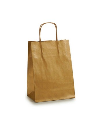 Papirpose Gylden 18 x 8 x 32 cm (25 enheder)