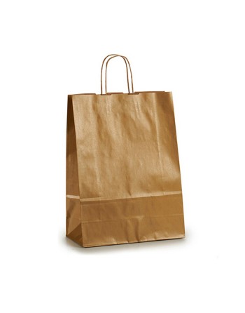 Papiertaschen Gold (32 X 12 X 50 cm) (25 Stück)