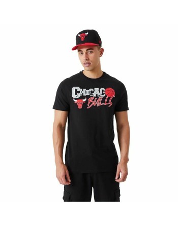 Men’s Short Sleeve T-Shirt New Era NBA Infill Graphic Chicago Bulls 