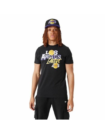 Maglia a Maniche Corte Uomo New Era  NBA Infill Graphic LA Lakers 