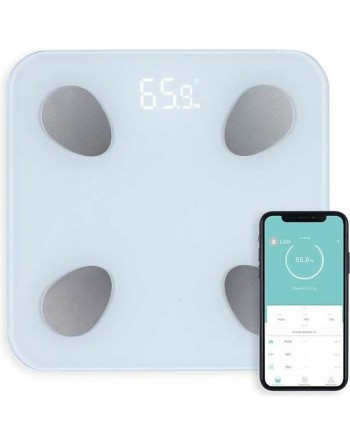 Bilancia Digitale da Bagno Livoo DOM428 Bianco Batterie x 3