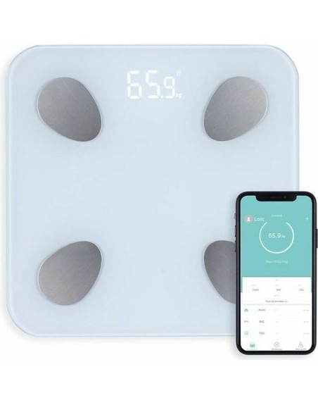 Digital badevægt Livoo DOM428 Hvid Batterier x 3