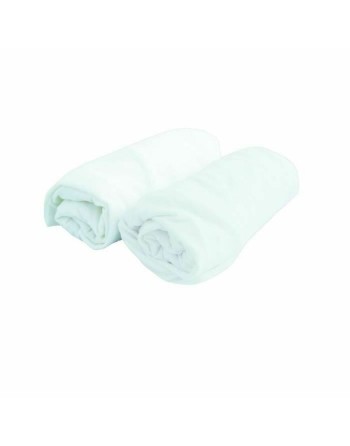 Fitted bottom sheet Domiva Doux Nid White 60 x 120 cm