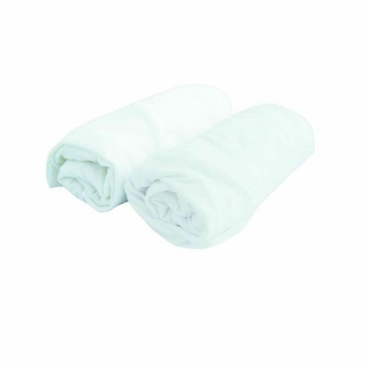 Lenzuolo con angoli aderenti Domiva Doux Nid Bianco 60 x 120 cm