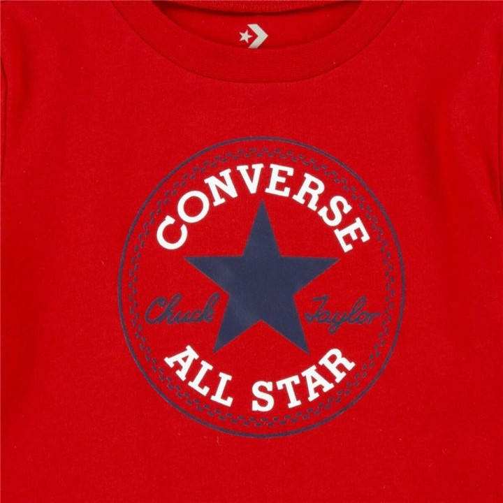 Sportstøj til Børn Converse Sort/Rød