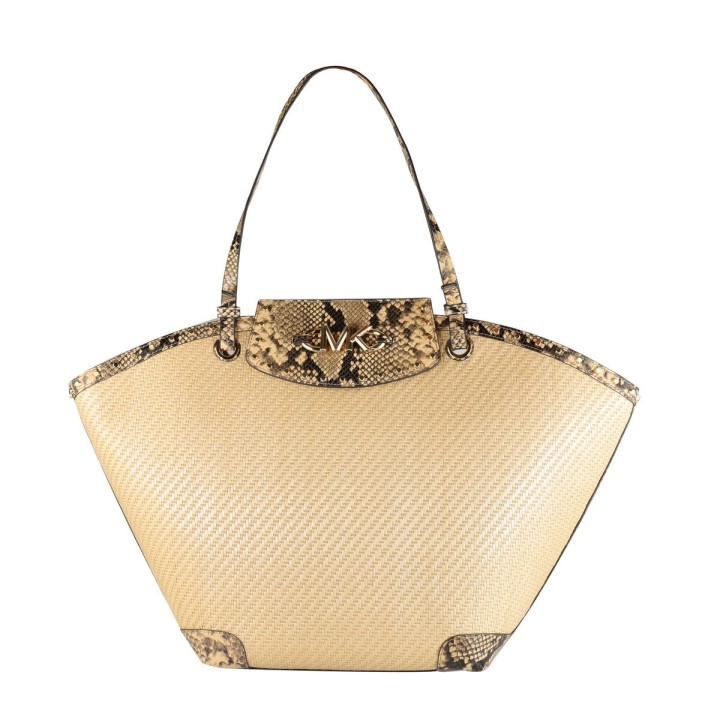 Håndtasker til damer Michael Kors 30T1GZYTT4W-NATURAL Brun 26-56 x 38 x 13 cm