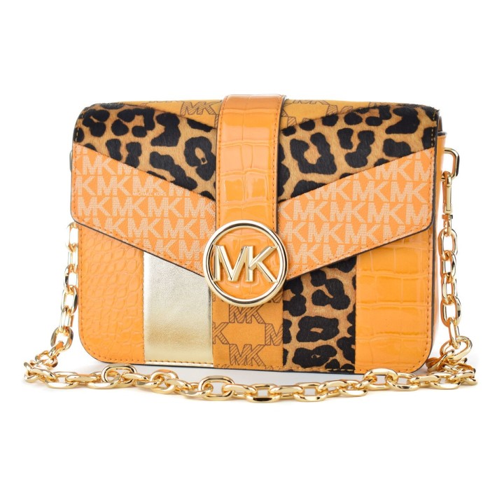 Damen Handtasche Michael Kors 35F2GNML2Y-HNY-CMB-MULTI Gelb 22 x 18 x 5 cm