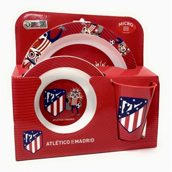 Sæt med spiseting til børn Seva Import At. Madrid 765083 Syntetisk