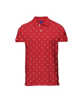 Men’s Short Sleeve Polo Shirt JORCOLLECT Jack & Jones  SS FST 12232663 Red