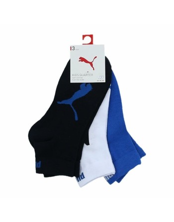 Calcetines Puma  bwt quarter 100000970 003 3 Piezas Azul marino