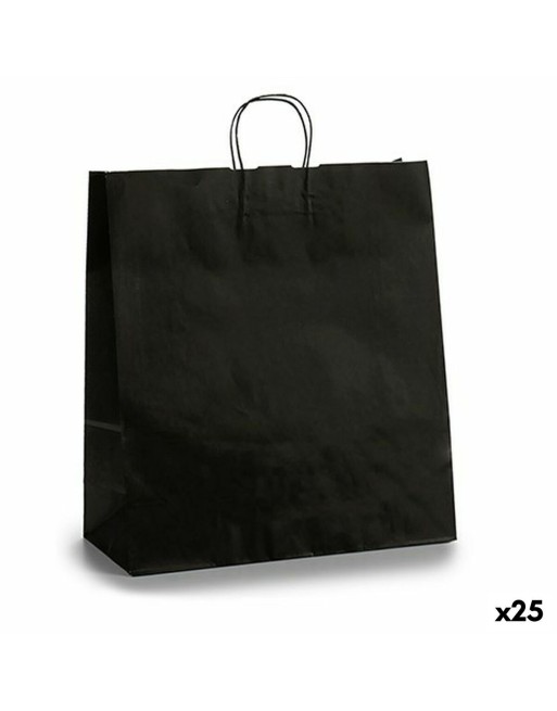 Papiertaschen Schwarz 16 x 57,5 x 46 cm (25 Stück)