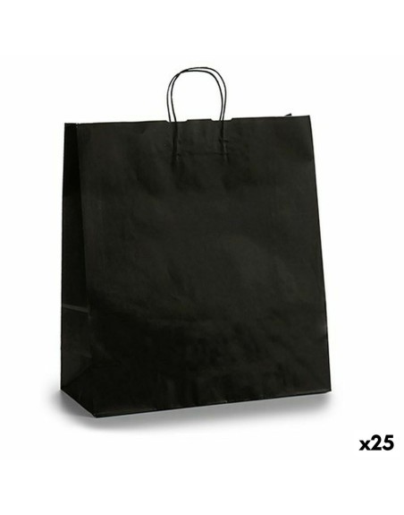 Papiertaschen Schwarz 16 x 57,5 x 46 cm (25 Stück)