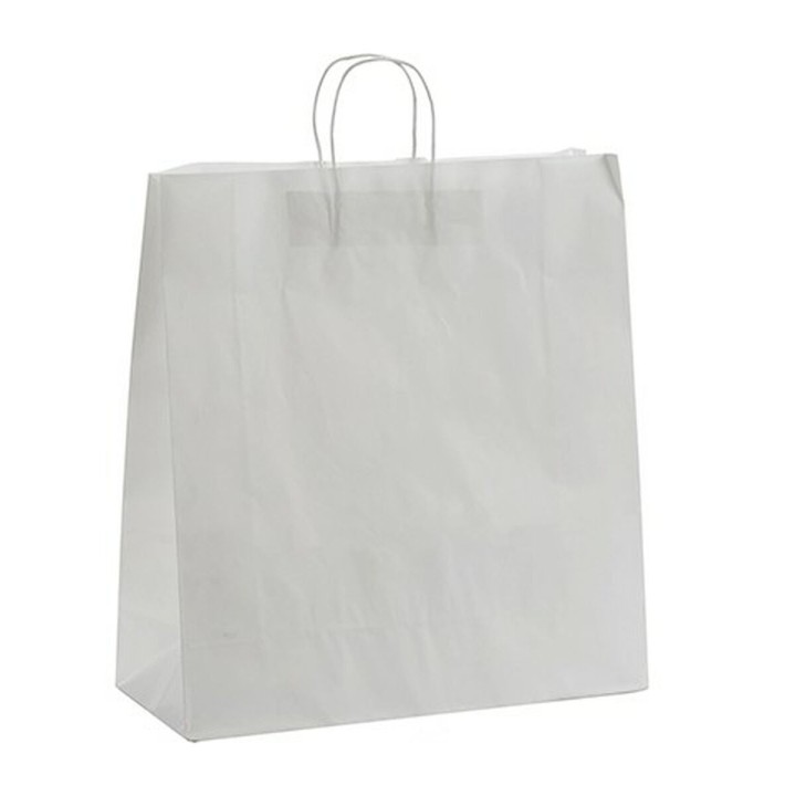 Sac en papier 46 x 16 x 59 cm Blanc (25 Unités)