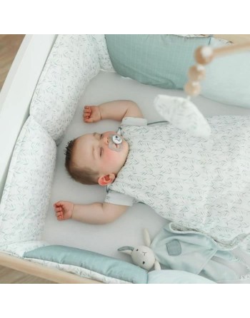 Cot protector Domiva 30 x 180 cm Blue