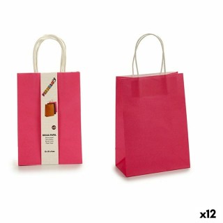 Ensemble de Sacs Rose Papier 8 x 31 x 15 cm (12 Unités)