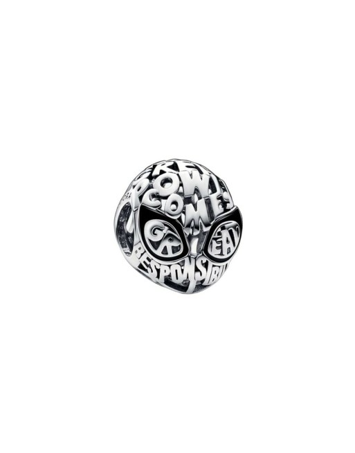 Woman's charm link Pandora SPIDER-MAN MASK