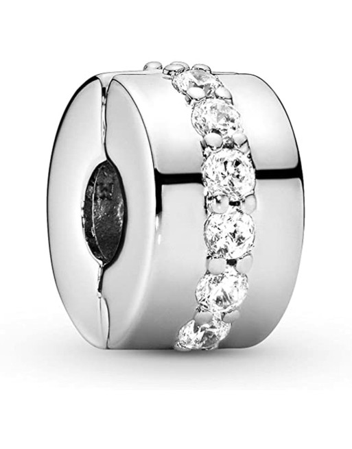 Charm til kvinder Pandora CLEAR SPARKLING ROW CLIP