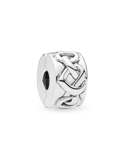 Charm til kvinder Pandora KNOTTED HEARTS CLIP